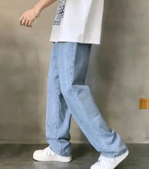 Dexylyxsh mens regular straight denim pants